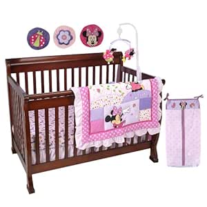 Amazon.com : Disney Minnie Mouse 8 Piece Crib Bedding Set ...