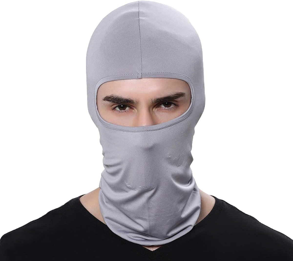 Women Men Thermal Swat Ski Winter Balaclava Hood Stopper Face Mask for Skullies Beanies Outdoor Sports Windproof Hat (Black) at  Men’s Clothing store