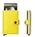 Secrid Mini Wallet Leather Lemon Crisple, Rfid Safe Card Case