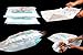 Colored and Extra Thick Jumbo Large & Medium Premium Space Saver Vacuum Storage Bags | 12 Pack Count (2J, 3L, 3M) + 4 Travel ROLL-Ups | Seal Air-Tight Pack for Clothes Works With Any Vacuum Cleaner