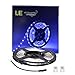 LE 16.4ft LED Flexible Strip Lights, 300 Units SMD 2835 LEDs, 12V DC Non-waterproof, LED ribbon, DIY Indoor Party Christmas Holiday Home Kitchen Car Bar Celebration Decoration (Blue)