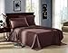 Honeymoon Super Soft Microfiber 3-Piece Bed Sheet Set, Twin, Dark Chocolate