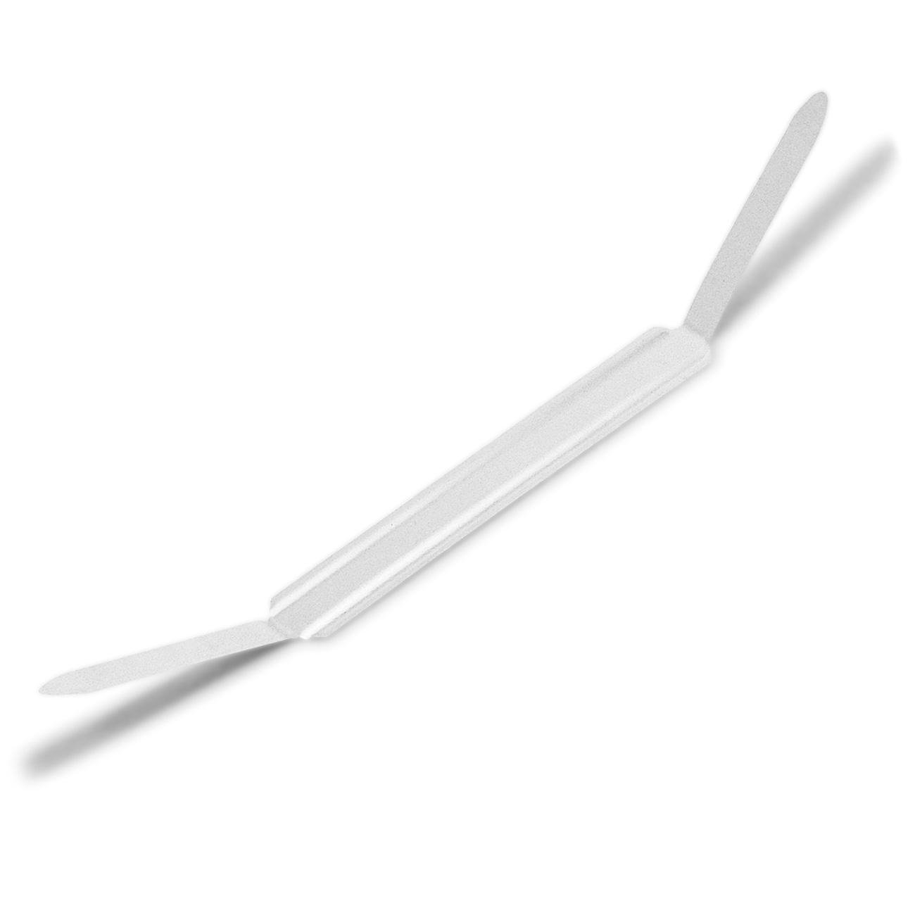 ACCO 70023 Prong Bases for Two-Piece Paper Fasteners, 2" Cap., 2 3/4" Center, Silver (Box of 100)