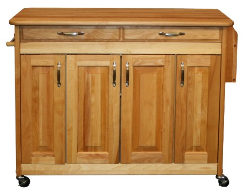 Catskill Craftsmen Butcher Block Island with Raised Panel Doors