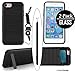 iPhone 7 Case, Cxy Armor iPhone 7 Wallet case with kickstand -Slim and Hybrid Drop Protection Kit Bundle[2 pack Tempered Glass Screen Film]Premium Finish Fit [Reinforced Shockproof Bumper] (Black)