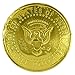 Premium Huge Milk Chocolate Mega Coin Wrapped with Gold Foil, 16oz