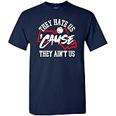 Xtreme Apparrel They Hate Us 'Cause They Ain't Us Men's T-Shirt for Baseball Fans