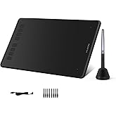 HUION Inspiroy H950P Drawing Tablet, 8x5 inch Digital Art Tablet with Battery-Free Stylus, 8192 Pen Pressure, Tilt, 8 Hot Key