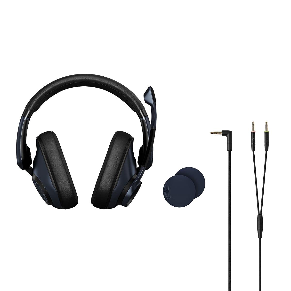 EPOS H6Pro - Closed Acoustic Gaming Headset with Mic – Lightweight Over-Ear Design – Lift-to-Mute – Compatible with Xbox, PS4, PS5 & PC – Black