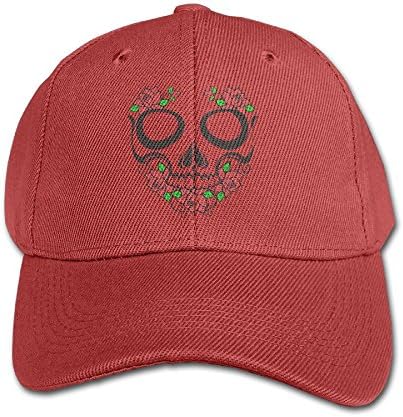 Skull and Roses Unisex Cotton Snapback Baseball Plain Cap Cool Adjustable Hat For Kids Youth Children Gift