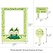 Big Dot of Happiness Twins Two Peas in a Pod - Birthday Party or Baby Shower Selfie Photo Booth Picture Frame and Props - Printed on Sturdy Material