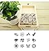 Youkwer 12 Pcs Mini Cute Wooden Rubber Stamps DIY Diary Stamps Set with Wooden Box