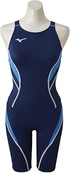 Amazon Mizuno ミズノ 競泳水着 レース 大会用 レディース ストリームアクティバ ハーフスーツ オープン Fina 国際水泳連盟 承認済 N2mg40 ネイビー サックス サイズ S Mizuno ミズノ レディースフィットネス 競泳水着