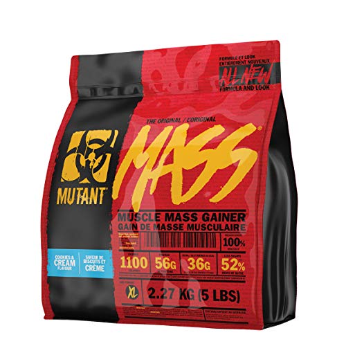 MUTANT Mass – Award Winning Weight Gainer Featuring A Whey, Casein, Protein Isolate Blend in Delicious Gourmet Flavors - Cookies & Cream Flavor