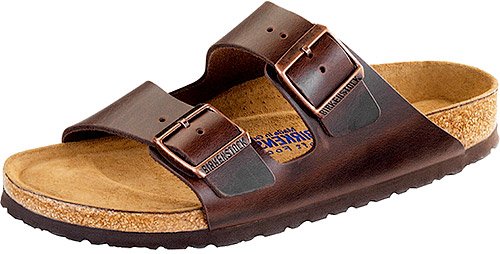 Birkenstock Unisex Arizona Brown Amalfi Leather Sandals - 11-11.5 B(M) US Women/9-9.5 B(M) US Men