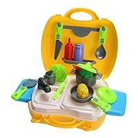 YOOMUN 3 Style Pretend Play Children Simulation Kitchen Cooking Make Up Case Doctor Kids Plastic Toy Cosplay Set for Children Kids Baby