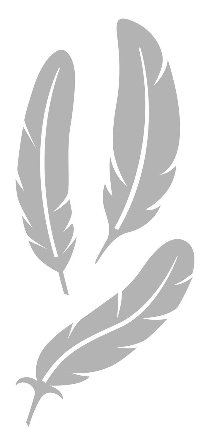 Artemio 18050017 Feather Dies - 3 Cutting Dies, Steel, Silver, 8 x 1 x 22 cm