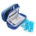 YOUSHARES Insulin Cooler Travel Case - Handy Medication Insulated Diabetic Carrying Cooling Bag for Insulin Pen, Glucose Meter and Diabetic Supplies with 3 Cooler Ice Pack (Blue)