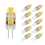 La Farah 1.2W G4 LED 12V AC/DC Bi-Pin Light Bulb 2700K Warm White Waterproof T3 G4 Halogen 10W Led Replacement-Pack of 10