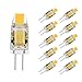 La Farah 1.2W G4 LED 12V AC/DC Bi-Pin Light Bulb 2700K Warm White Waterproof T3 G4 Halogen 10W Led Replacement-Pack of 10