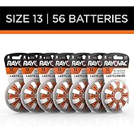 Rayovac Hearing Aid Batteries Size 13, 56-Pack