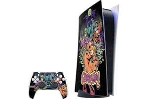 Skinit Decal Gaming Skin Compatible with PS5 Bundle - Officially Licensed Scooby Doo vs Monsters Design