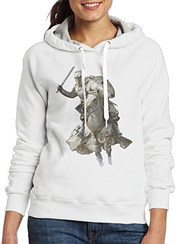 Templar Knight Women's White Adult Pullover Hooded Sweatshirt