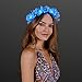 Blue LED Hawaiian Lei Floral Headband Light Up Flower Crown