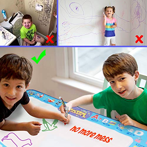 image for Gheeour Drawing Mat Painting Large Magic Water Mat Suitable For 2 3 4 
