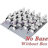 Hot 21 PCS White Clone Trooper Star Wars Mini figures combat team Building Toys
