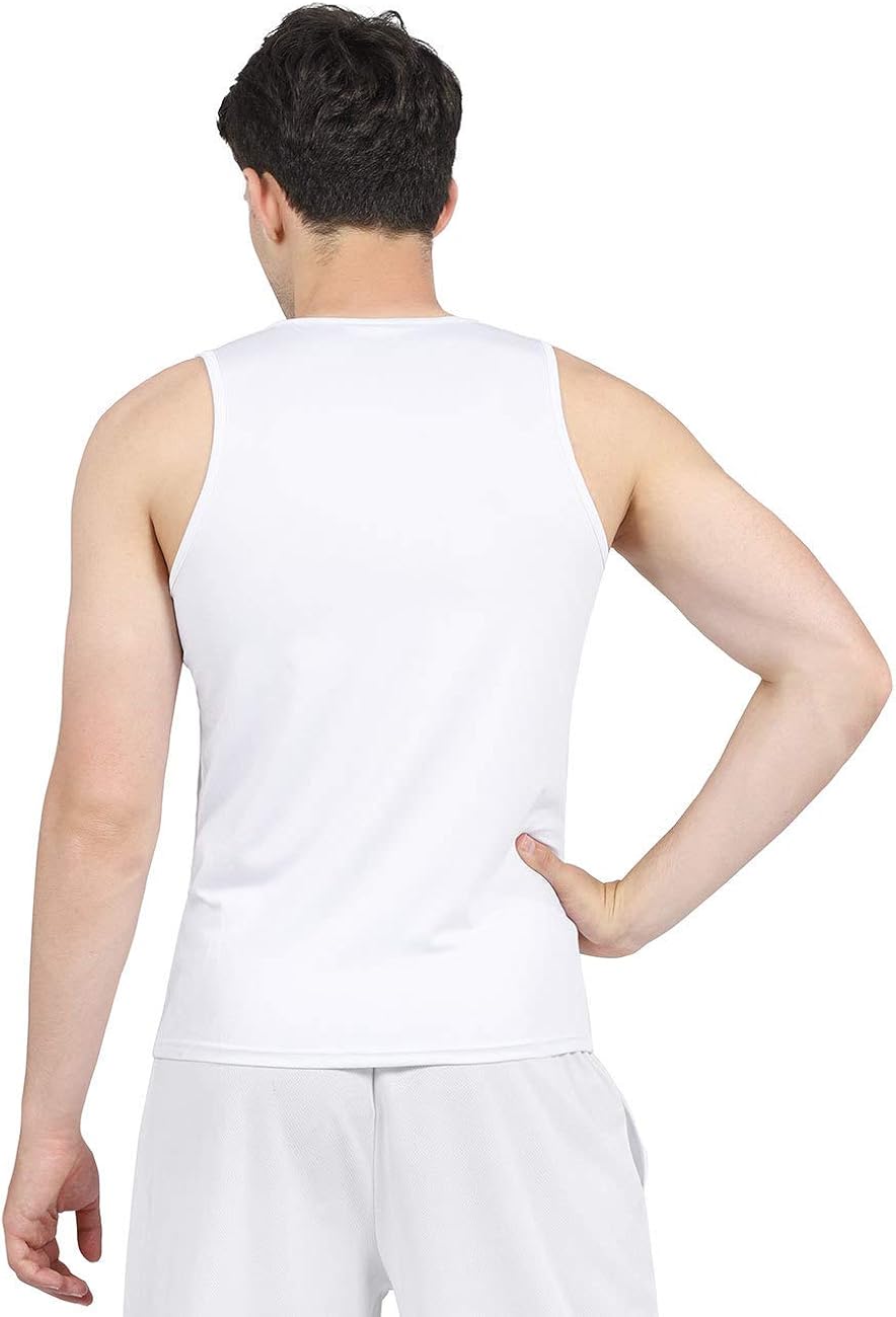 DISHANG Men's Dry Fit Tank Tops Workout Gym Training Athletic Sleeveless Shirt: Clothing