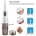Water Flosser,Bestrice Nasal Irrigation Dental Care Collapsible Portable Oral Irrigator with Nasal Wash of 2 Modes Cordless IPX6 Waterproof Rechargeable by USB Charger(Gray)