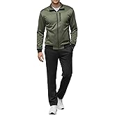 GYMELITE Men's Athletic Full Zip Tracksuit Set Fashion Workout Sweatsuit Track Long Sleeve Jackets and Pants 2 Piece Outfit
