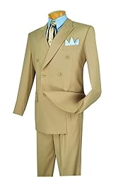 VINCI Wool Feel 6 Button Double Breasted Solid