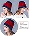 Yvechus 3 in 1 Winter Beanie Hat Scarf and Gloves Set Warm Knit Hat Thick Fleece Lined for Women (In Vogue Wine Red)