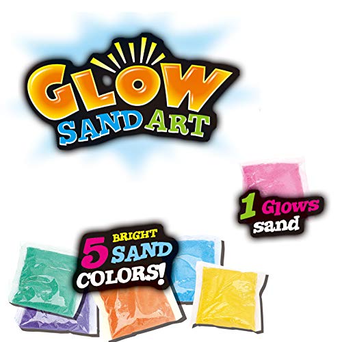 Liberty Imports Glow in The Dark Sand Art Kit for Kids DIY Arts and