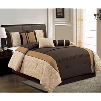 Amazon.com: 7 Pieces Oversize Chocolate Brown, Camel and ...