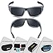 TOREGE Polarized Sports Sunglasses For Man Women Cycling Running Fishing Golf TR90 Unbreakable Frame TR011 (Gray&Gray lens)