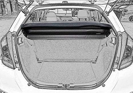 Amazon Com Cargo Cover For 2015 2016 2017 2018 2019 2020 Honda Fit Jazz Black Rear Trunk Sheld By Kaungka Can Withstand The Load Home Improvement