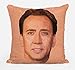 Bad Bananas Nick (Nicolas) Cage Face Mermaid Reversible Flip Sequin Throw Pillowcase - Funny Gag Gift Pillow Cover