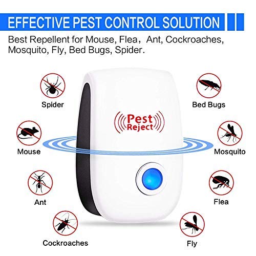 image for Maxtry 6 Pack Plug in Ultrasonic Pest Repeller, Pest Control Electrica