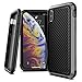 X-Doria iPhone X Case, Defense Lux - Military Grade Drop Tested, Anodized Aluminum, TPU, and Polycarbonate Case for Apple iPhone X, [Black Carbon Fiber]