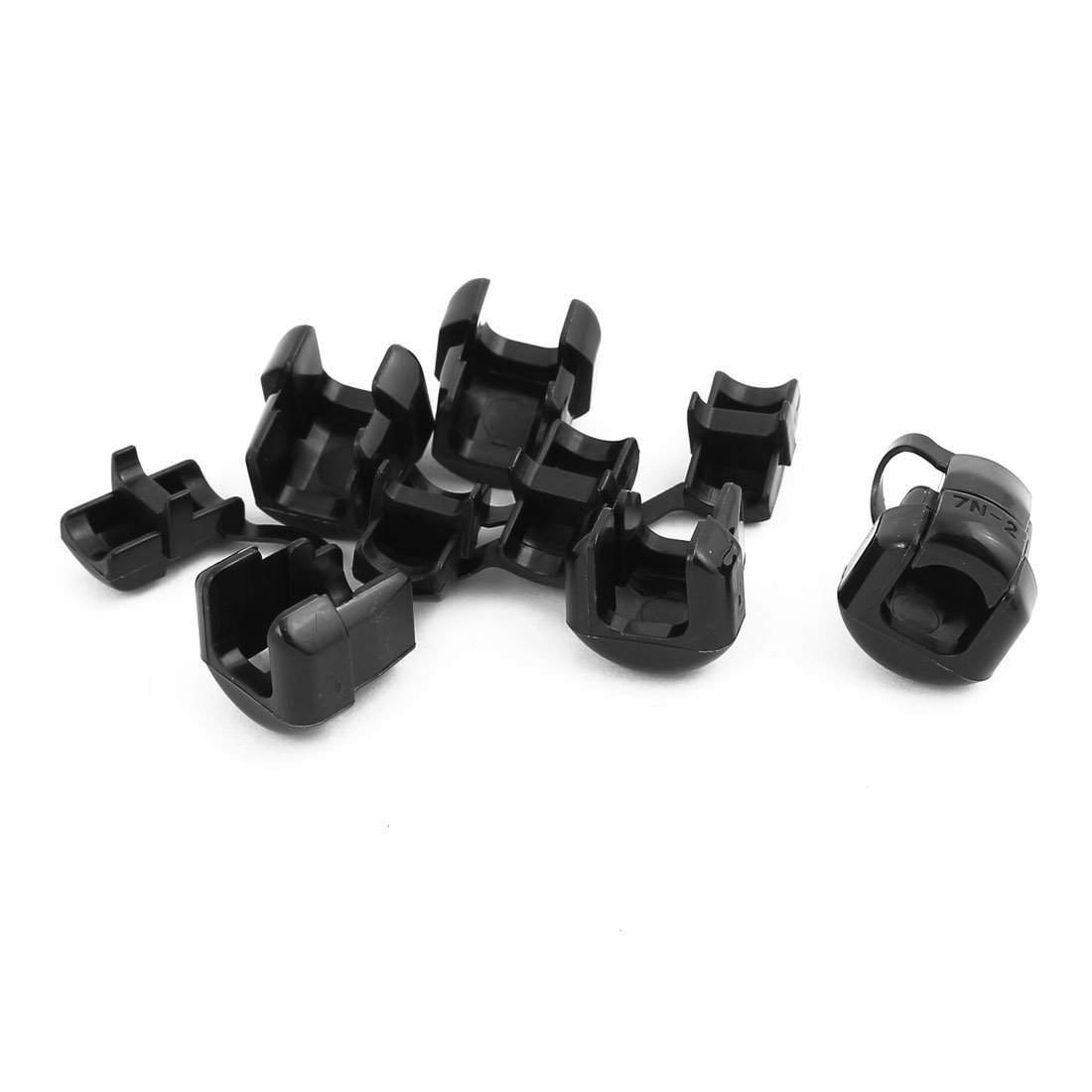 sourcingmap 5Pcs 7N-2 Round Cable Wire Strain Relief Bush Grommet 16mm Diameter Black