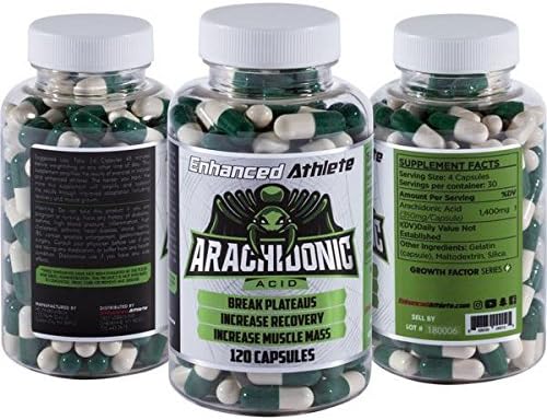 Enhanced Athlete Arachidonic Acid - Build Muscle Mass and Strength - Enhanced Muscle Recovery and Reduce Fatigue - 350mg x 120 Ct