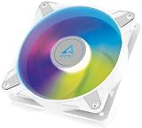 ARCTIC P12 PWM PST A-RGB 120mm Fan White 0-2000 RPM 3-Pin ARGB