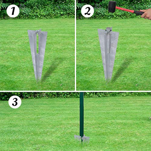 vidaXL Gitterzaun Gartenzaun Zaunsatz Maschendraht 25 x 1,5m – Bild 4