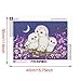 DIY 5D Diamond Painting Kit, Avton Full Drill Animal Cute Owls Rhinestone Embroidery Cross Stitch Supply Arts Crafts Canvas Wall Decor (A)