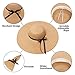 Womens Straw Hat Wide Brim Floppy Beach Cap