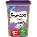 TEMPTATIONS Classic Treats for Cats Creamy Dairy Flavor 16 Ounces