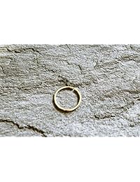 ONDAISY - Piercing de aro para cartílago de la nariz, oreja, oreja, oreja, oreja, para mujer, niña, hombre, 10 K, oro macizo